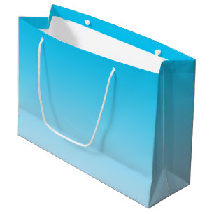 Blaues Ombre Große Geschenktüte