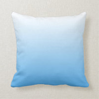 Blaues Ombre Kissen