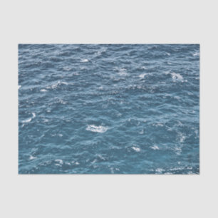 Blaues Ozean-nautischwasser Seidenpapier