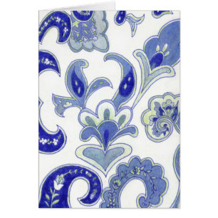 Blaues Paisley