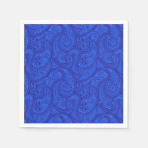 Blaues Paisley Serviette