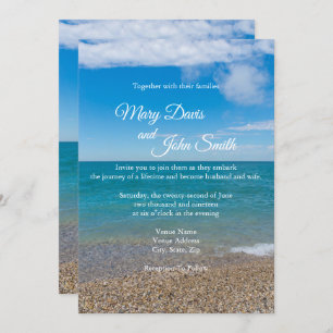 Blaues Paradies im Michigan Einladung