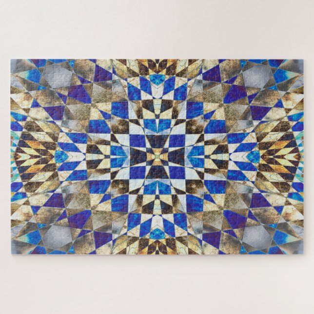 Blaues Parkett (Horizontal)