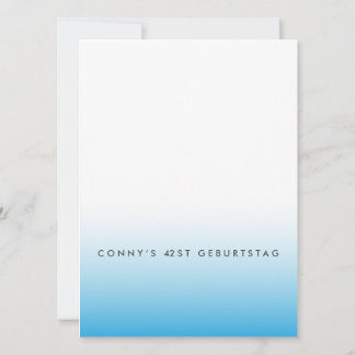 Blaues Party Einladung
