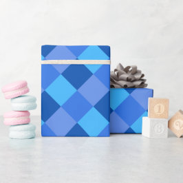 Blaues Patchwork-Wrapping-Papier Geschenkpapier