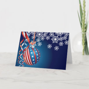 Blaues patriotisches Weihnachten