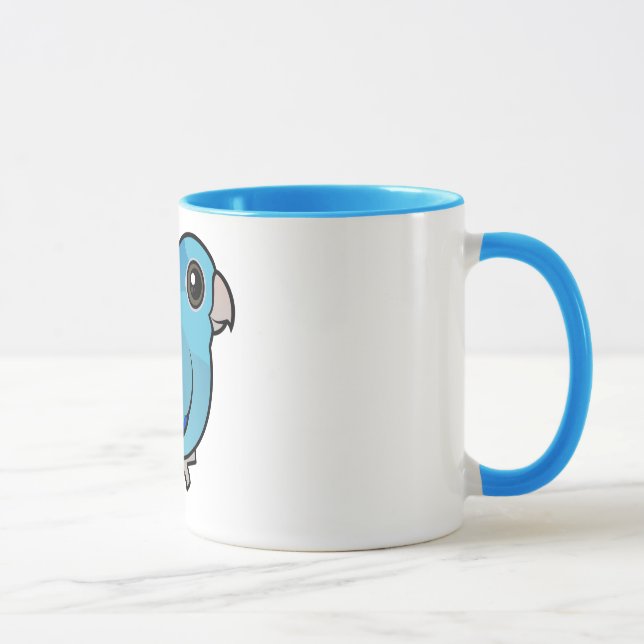 Blaues pazifisches Parrotlet Tasse (Rechts)