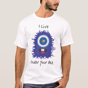 Blaues Pelzmonster T-Shirt