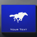 Blaues Pferd Fotoplatte<br><div class="desc">Sie werden diese coole blaue Pferderennen Reitsport Pferde Jockey Design Liebe. Gut für Geschenke! Erhältlich als T-Shirts, Smartphone-Gehäuse, Mousepads, Schlüsselanhänger, Poster, Karten, elektronische Cover, Laptop / Notebook-Ärmel, Kappen, Tasse und mehr! Besuchen Sie unsere Website für ein individuelles Geschenkgehäuse für Samsung Galaxy S3, iPhone 5, HTC vivid / Raider 4 G,...</div>