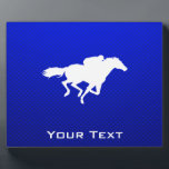 Blaues Pferd Fotoplatte<br><div class="desc">Sie werden diese coole blaue Pferderennen Reitsport Pferde Jockey Design Liebe. Gut für Geschenke! Erhältlich als T-Shirts, Smartphone-Gehäuse, Mousepads, Schlüsselanhänger, Poster, Karten, elektronische Cover, Laptop / Notebook-Ärmel, Kappen, Tasse und mehr! Besuchen Sie unsere Website für ein individuelles Geschenkgehäuse für Samsung Galaxy S3, iPhone 5, HTC vivid / Raider 4 G,...</div>