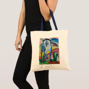 Blaues Pferd von Franz Marc, Vintage Fine Art Tragetasche
