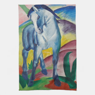 Blaues Pferd von Franz Marc, Vintage Kunst Geschirrtuch