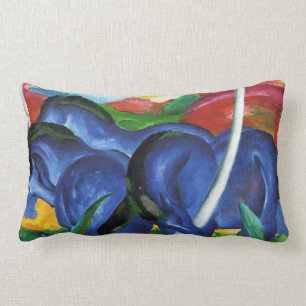 Blaues Pferdekissen Franz Marcs Lendenkissen