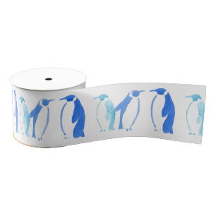 Blaues Pinguin-Band Ripsband