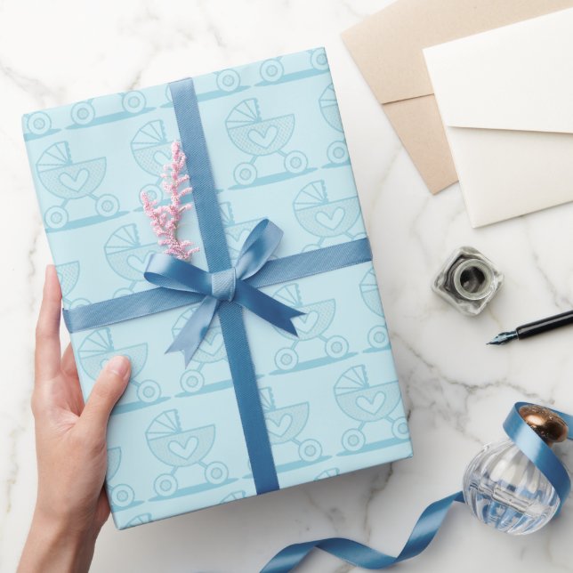 Blaues Planierpapier Geschenkpapier (Schenken)