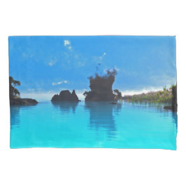 Blaues Pool Kissenbezug