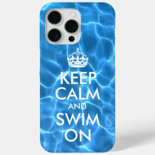 Blaues Poolwasser Keep Calm and Swim On title_seo2