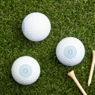 Blaues Prüfmuster Golfball