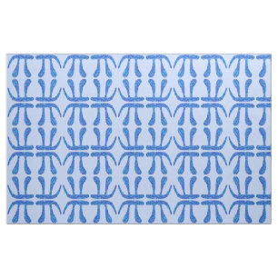 Blaues PU-Symbol-Mathe-Aussenseiter-Blau auf Stoff