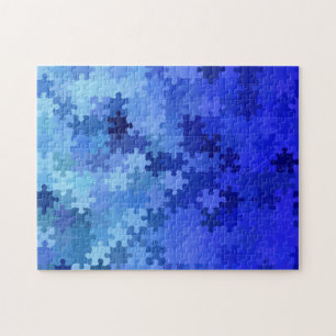blaues Puzzle