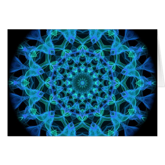 Blaues Quallen-Kaleidoskop (Vorderseite (Horizontal))