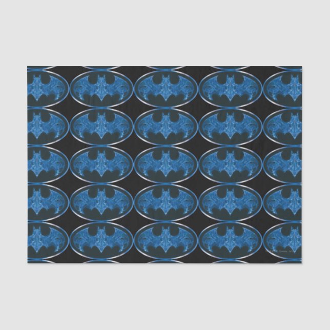 Blaues Rauchbattsymbol Seidenpapier (Vorderseite)