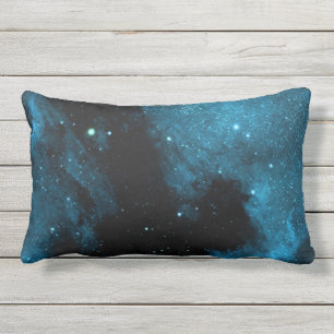 Blaues Raum-Galaxie-Wurfs-Kissen Lendenkissen