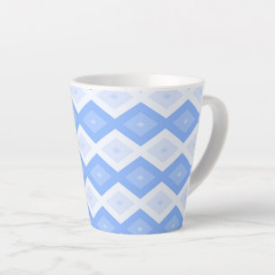 Blaues Rautenmuster Milchtasse