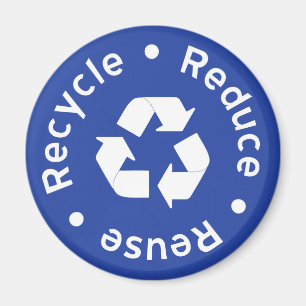 Blaues Recycelnd Symbol-Magnet Magnet