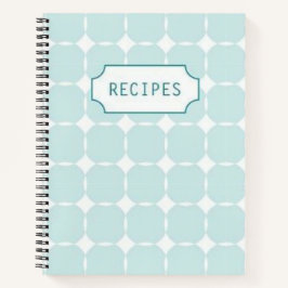 Blaues Rezept Notizbuch