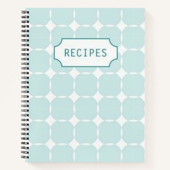 Blaues Rezept Notizbuch (Vorderseite)
