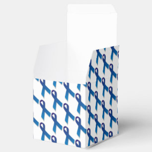 Blaues Ribbons-Muster Geschenkschachtel