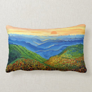 Blaues Ridge-Morgen-Wurfs-Kissen lumbales 13x21 Lendenkissen