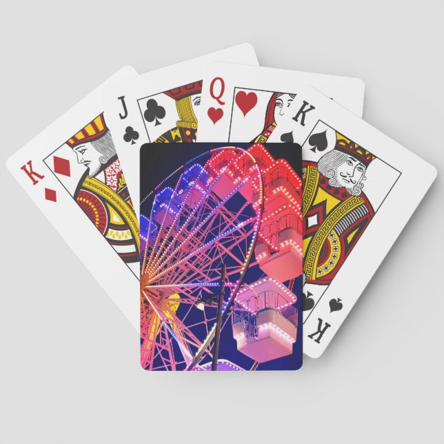 Blaues Riesenrad Spielkarten (Rückseite)