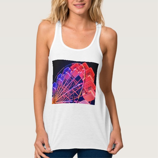 Blaues Riesenrad Tank Top (Vorderseite)