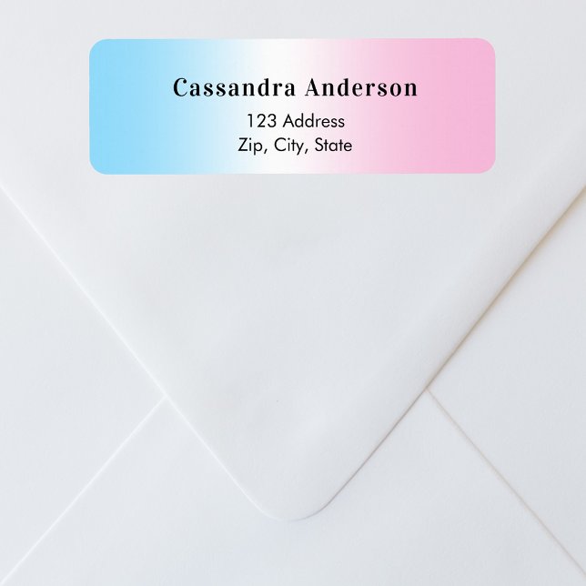 Blaues Rosa Geschlecht: Rücksendeadresse der Babyd (Von Creator hochgeladen)