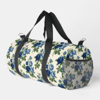 Blaues Rosen-Blumenmuster