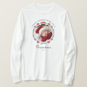 Blaues rotes nordisches Volk Foto 1. Weihnachten O T-Shirt