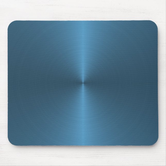 blaues Rundschreiben gebürstet Mousepad (Vorne)