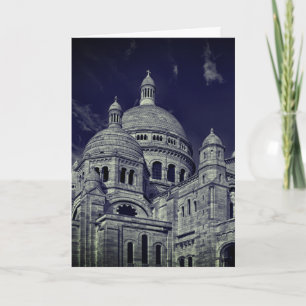 Blaues Sacre Coeur Paris Europa Reise Karte