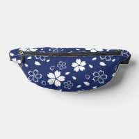 Blaues Sakura-Muster