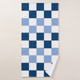 Blaues Schachtel Badehandtuch
