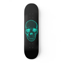 Blaues Schädel-Grafik-Skateboard für Jungen u.