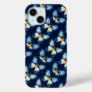 Blaues Schmetterlingsmuster Case-Mate iPhone Hülle