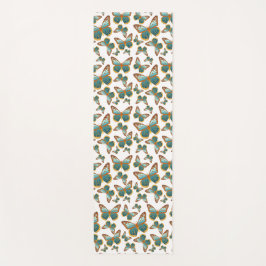 Blaues Schmetterlingsmuster Yogamatte