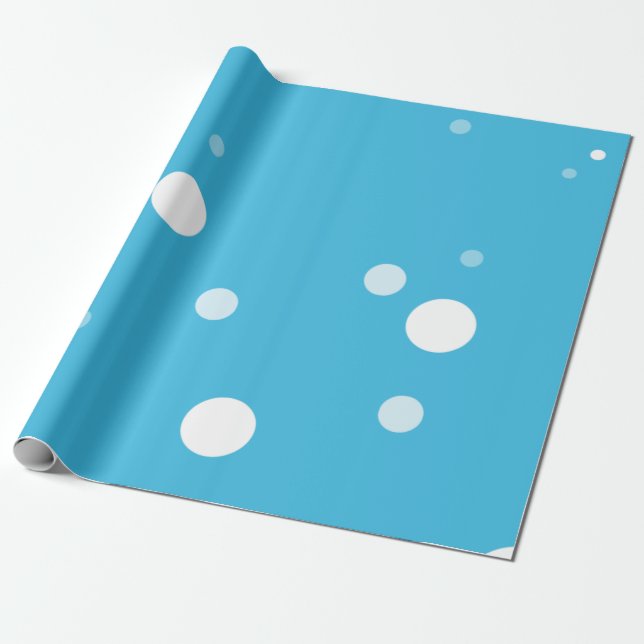 Blaues Schwammpapier Geschenkpapier (Ungerollt)