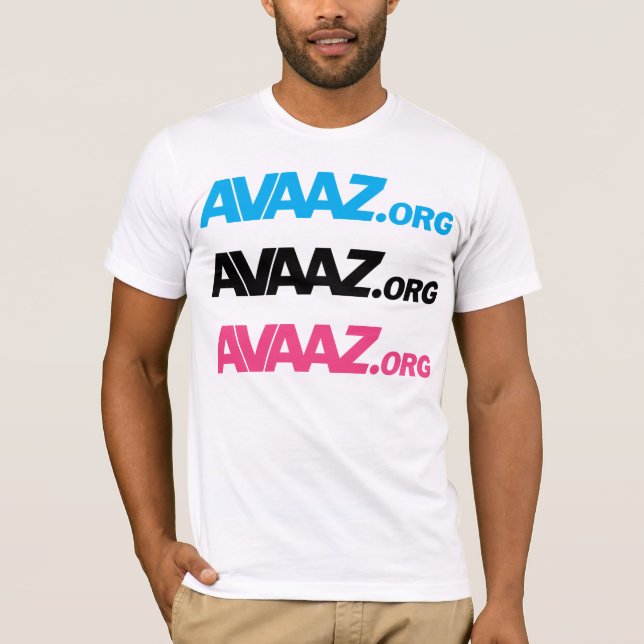 Blaues Schwarz-Rosa-Logo-Front/Pangea-Rückseite T-Shirt (Vorderseite)