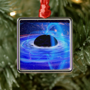 Blaues Schwarzes Loch der NASA Ornament Aus Metall
