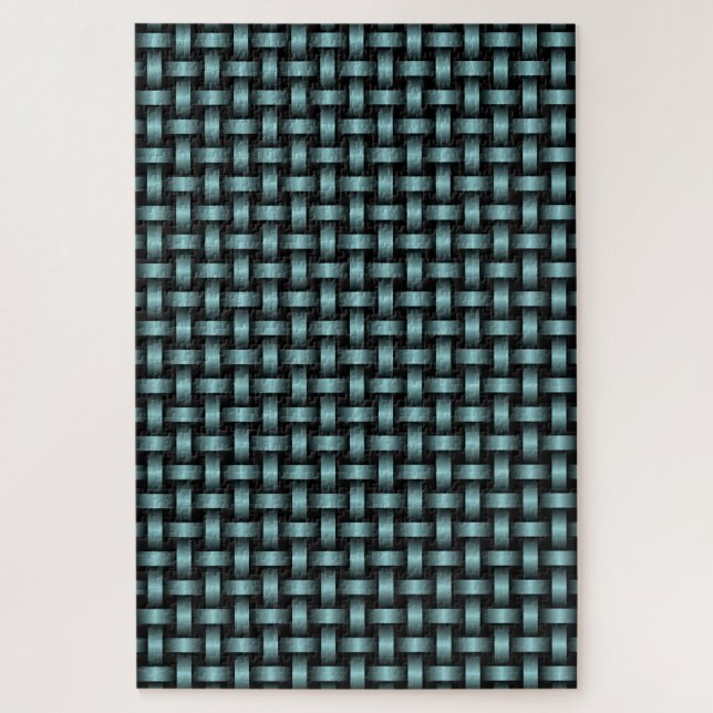 Blaues, schwarzes Muster (Vertikal)