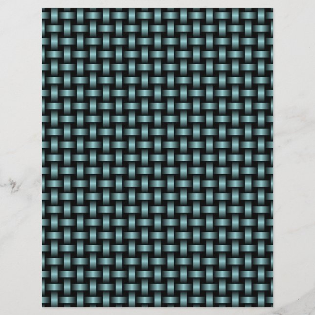Blaues, schwarzes Muster Briefbogen (Vorderseite)